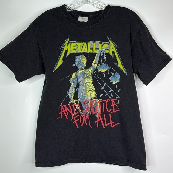 Hanes Other - Hanes Heavyweight Metallica Justice For All Black Tshirt Medium